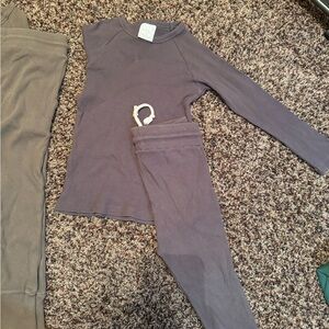 Ribbed Long Sleeve Top and Leggings Set